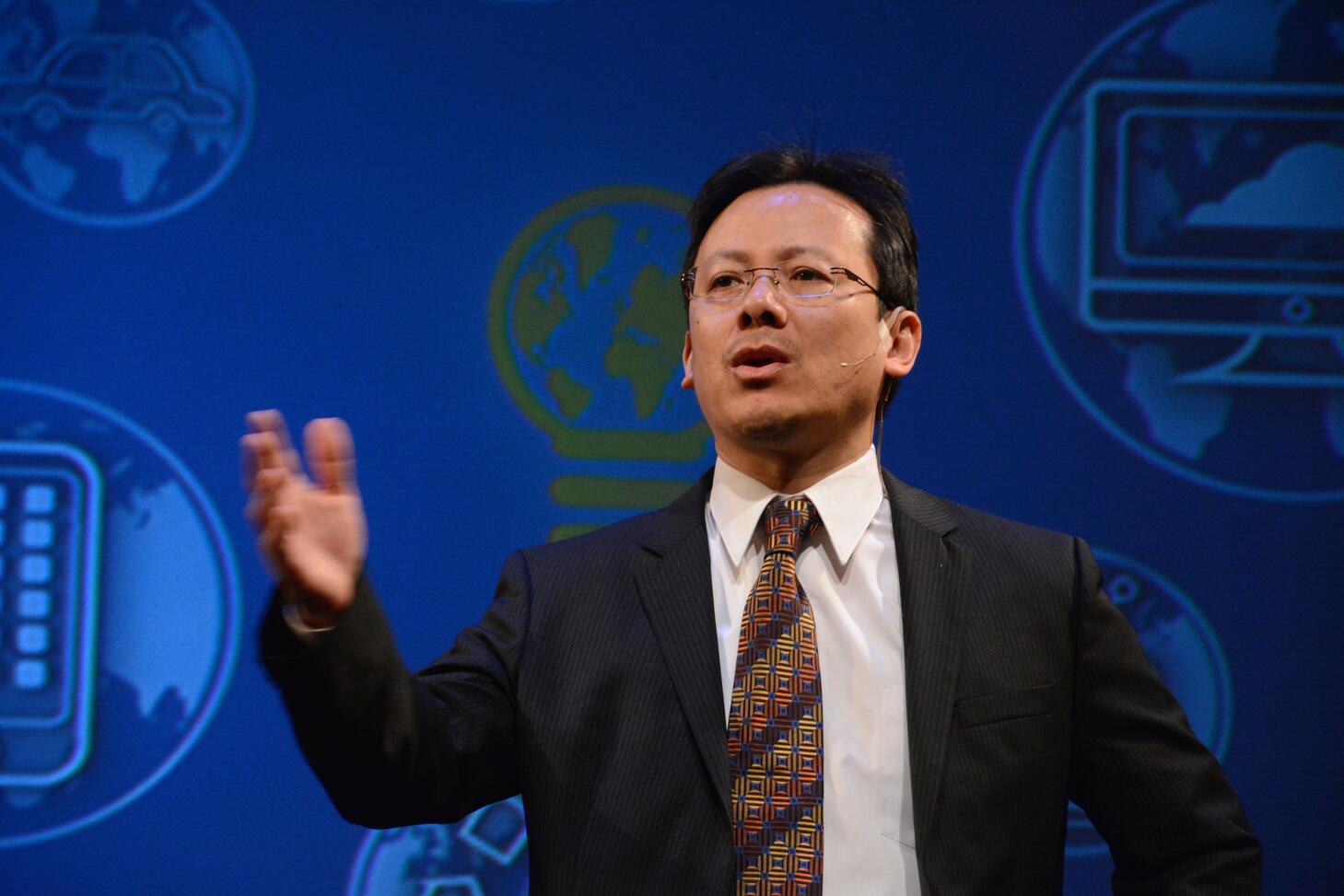 Michel Pham delivers a lecture during the annual BRITE conference